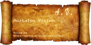 Asztalos Vivien névjegykártya